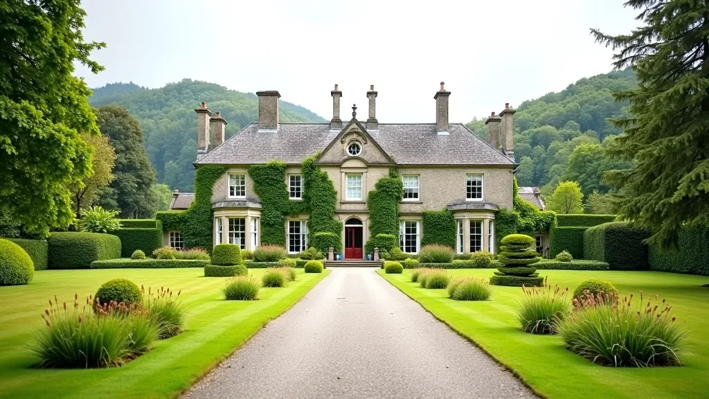 Muckross House historic grounds with accessible walking paths